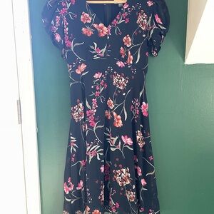 Floral Calvin Klein dark and floral dress